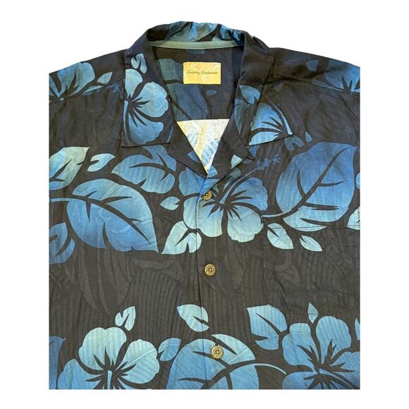 Tommy Bahama 100% Silk Tropical Short Sleeves Button Down XLX / TGT - Picture 16 of 16
